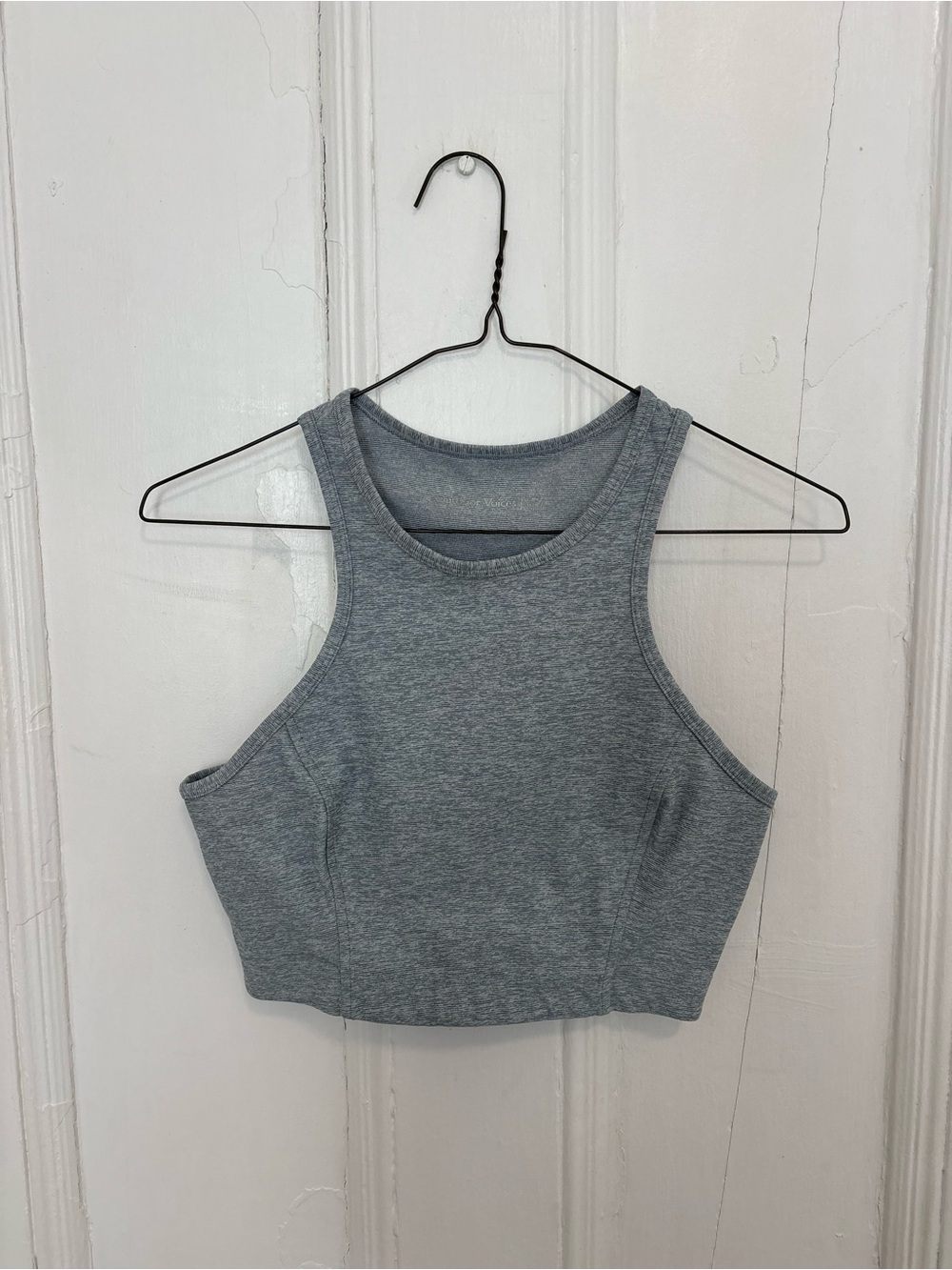 Outdoor Voices Women’s Athena Crop Top in Blue/Grey Size Small